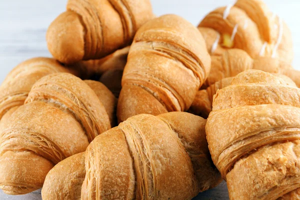 Delicious croissants close-up — Stock Photo, Image