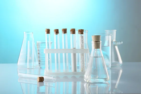 Empty laboratory test tubes — Stock Photo, Image