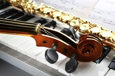 Müzik aletleri yakın çekim