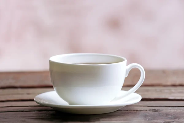 Cup of coffee on saucer — Stock Photo, Image