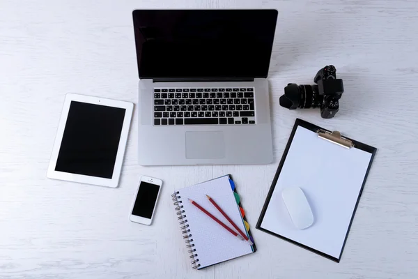 Office supplies and gadgets — Stock Photo, Image