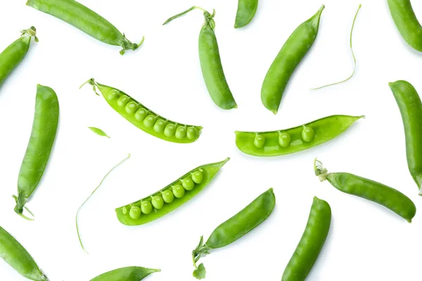 Guisantes verdes frescos de cerca — Foto de Stock