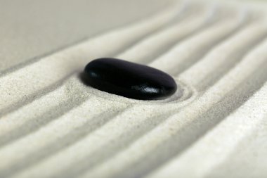 Zen bahçe dinlenmek için taşlı