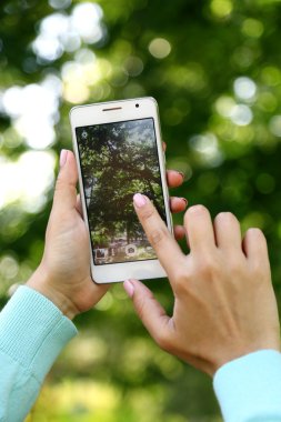 Doğa akıllı telefon ile resim çekmek