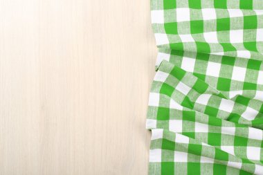 Peçete ahşap arka plan üzerinde