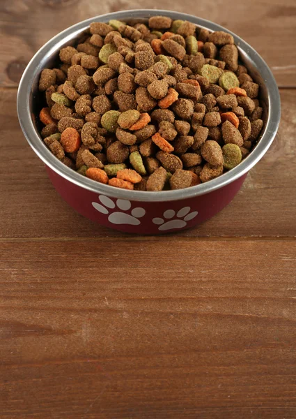 Dog food in bowl — Stock Photo, Image