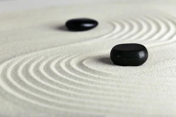 Zen garden with stones for relaxation — Stock Photo, Image