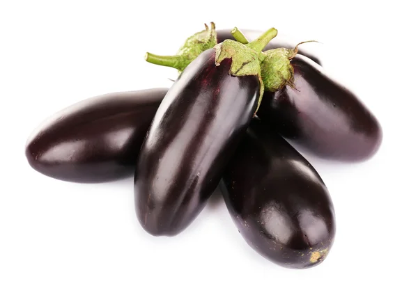 Färska aubergine isolerad på vit — Stockfoto