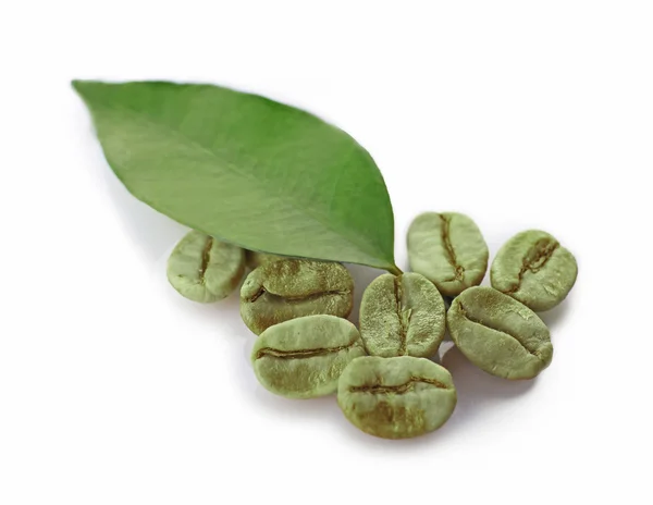 Groene koffiebonen — Stockfoto