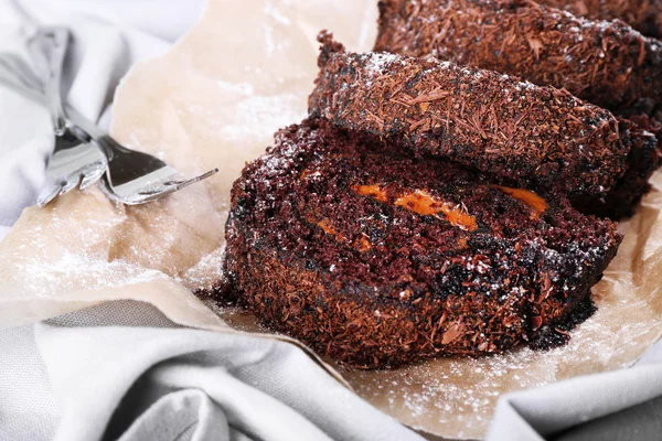 Delicious chocolate roll — Stock Photo, Image