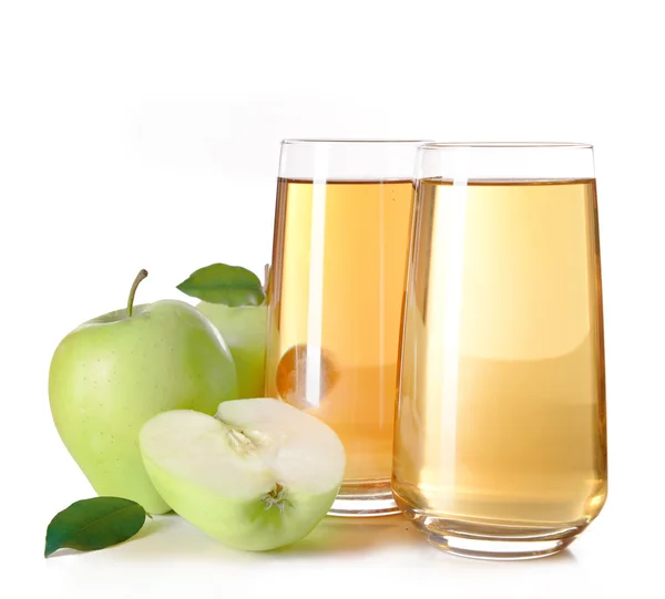 Glas Apfelsaft — Stockfoto