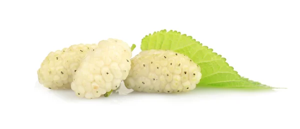 Fresh mulberry isolated on white — Stock Photo, Image