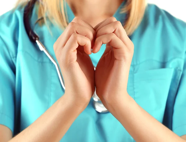 Doctor hands  heart — Stock Photo, Image