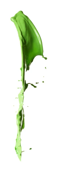 Green paint splashing — Stock Photo, Image