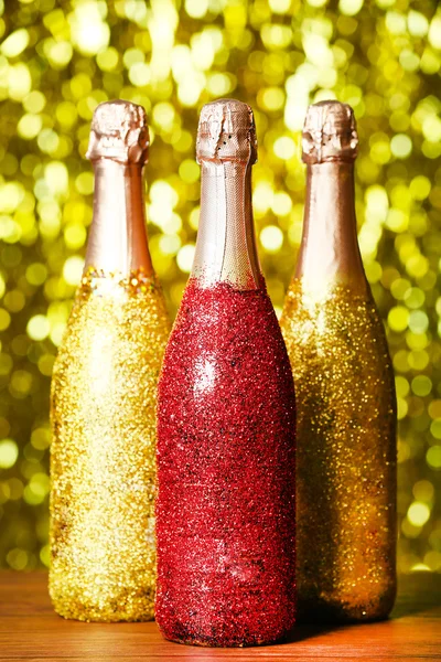 Botellas de champán decoradas — Foto de Stock