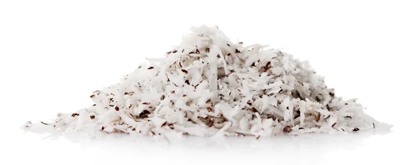 Coconut shavings isolated on white — Stock Photo, Image