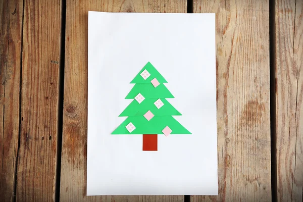 Creatief papier Kerstboom — Stockfoto