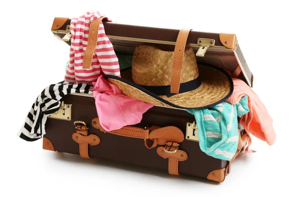 Koffer packen für die Reise — Stockfoto