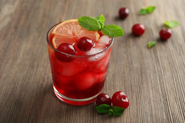 Glass of cherry juice — Stock Photo, Image