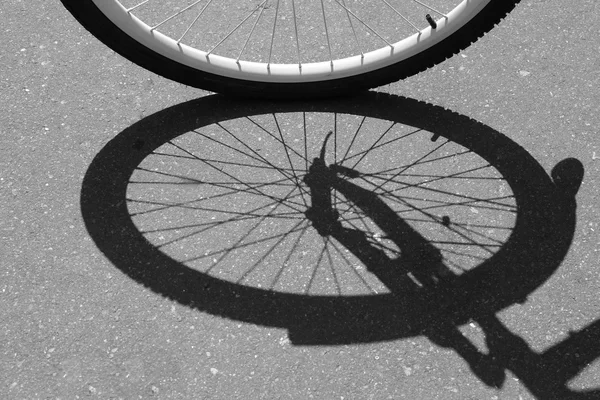 Bicycle wheel, outdoors Royalty Free Stock Photos