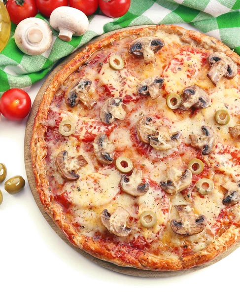 Dobrá pizza se zeleninou — Stock fotografie