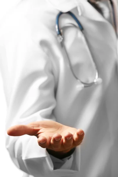 Doctor holding something, closeup — Stock Photo, Image