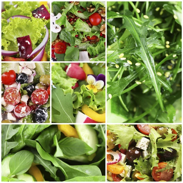 Bunte und leckere Salatmischung — Stockfoto