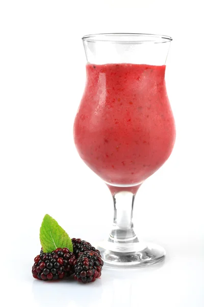 Glas blackberry smoothie — Stockfoto