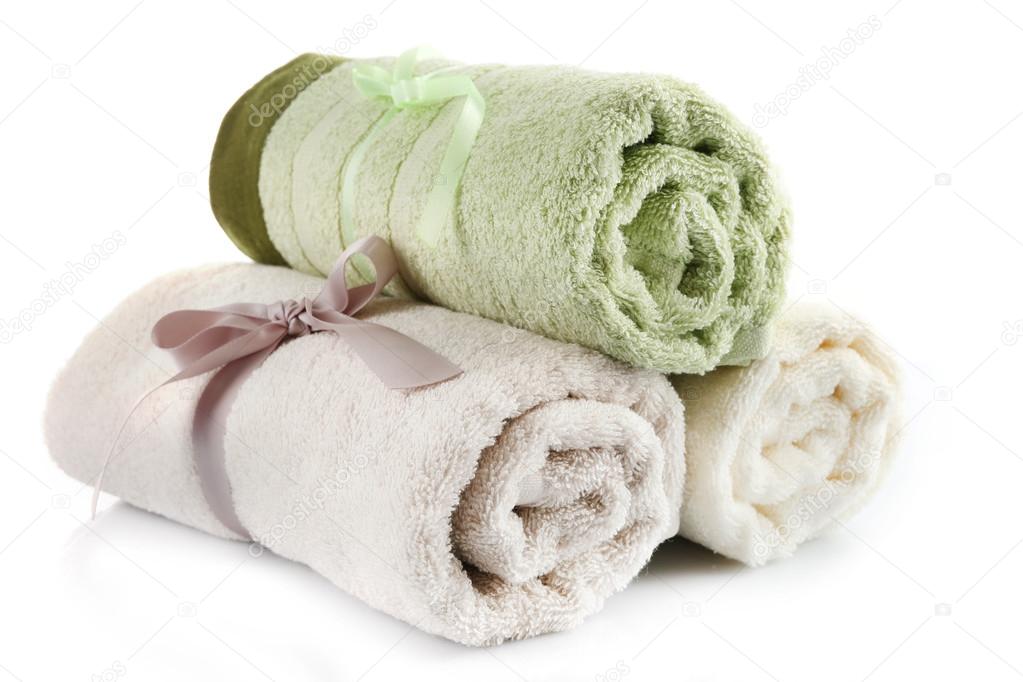 White Spa Towels Stock Photo - Download Image Now - Towel, Rolled Up,  Washcloth - iStock