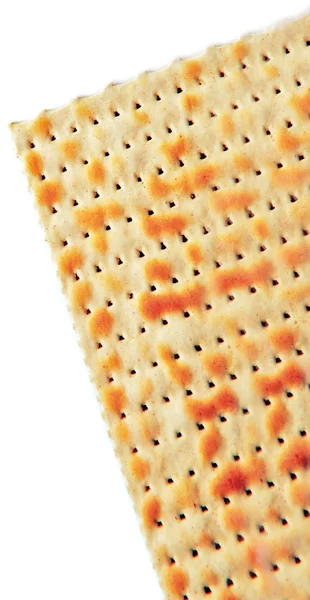 Matzo para Páscoa isolado em branco — Fotografia de Stock