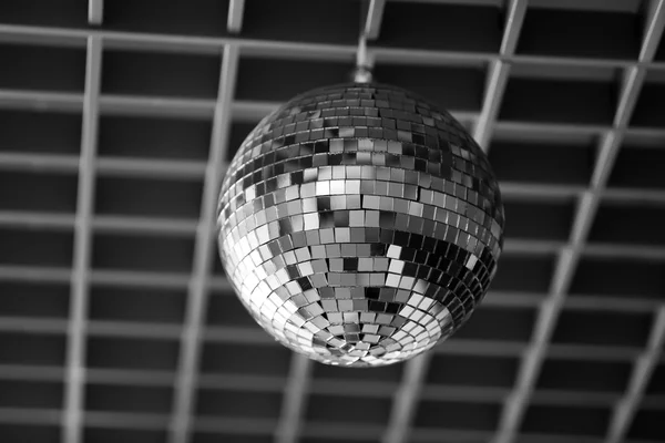 Silver disco mirror ball — Stock Photo, Image
