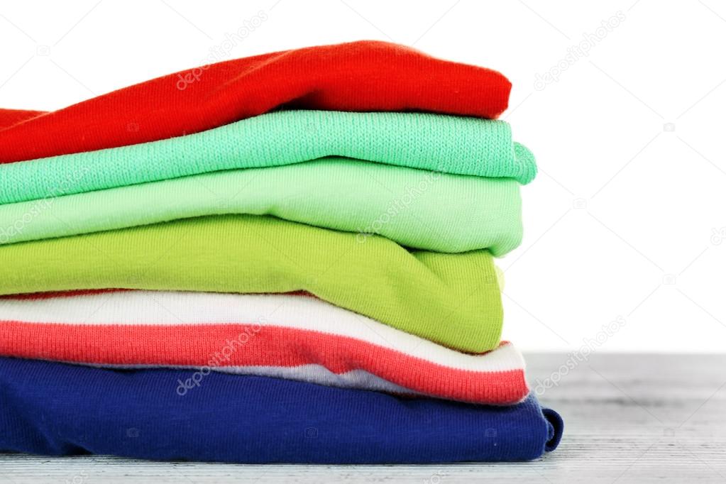 Stack of colorful clothing