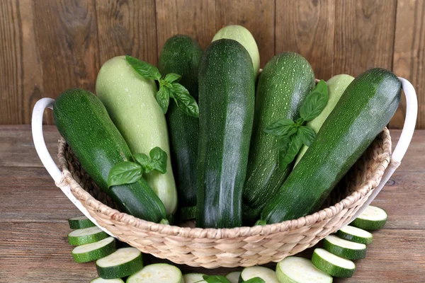 Fresh zucchini with squash — Stock Photo, Image