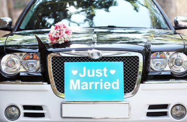 güzel çiçekler düğün araba