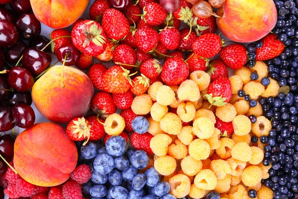 Mix of different berries as background — Stock Photo, Image