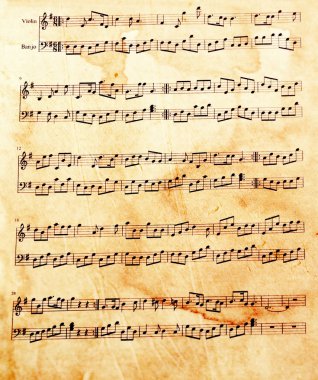 eski müzik sayfası
