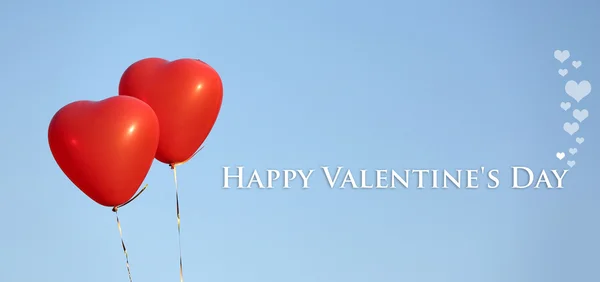 Amore cuore palloncini — Foto Stock