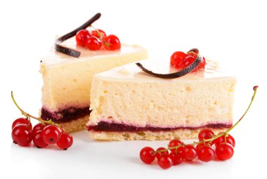 Lezzetli peynirli kek parçaları