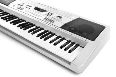 beyaz izole synthesizer