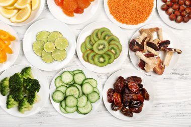 Farklı ürünler üzerinde daireler