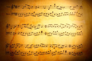 müzik Not arka planı