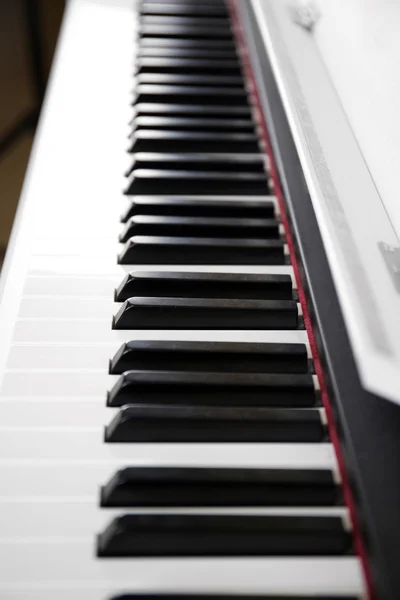 Tastiera del pianoforte da vicino — Foto Stock