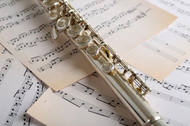 Flüt müzik arka plan notları