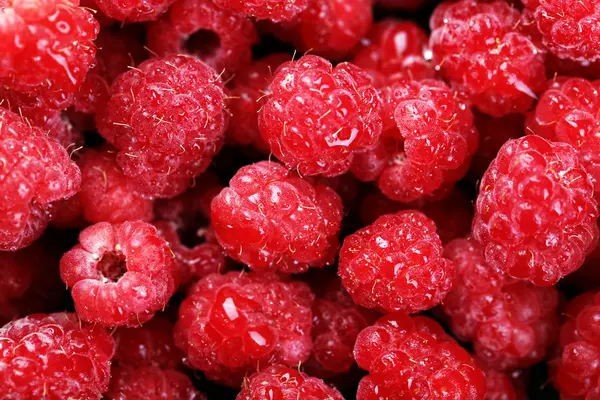 Sweet raspberries background — Stock Photo, Image