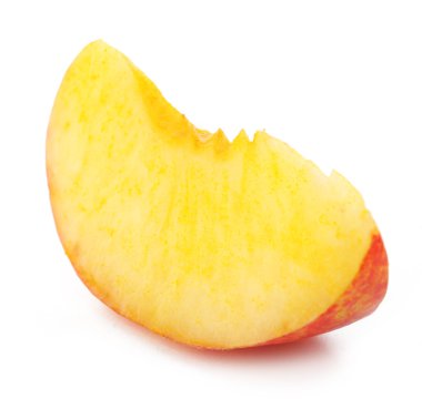 Şeftali beyaz izole parçası