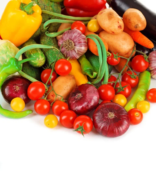 Haldy čerstvé zeleniny — Stock fotografie