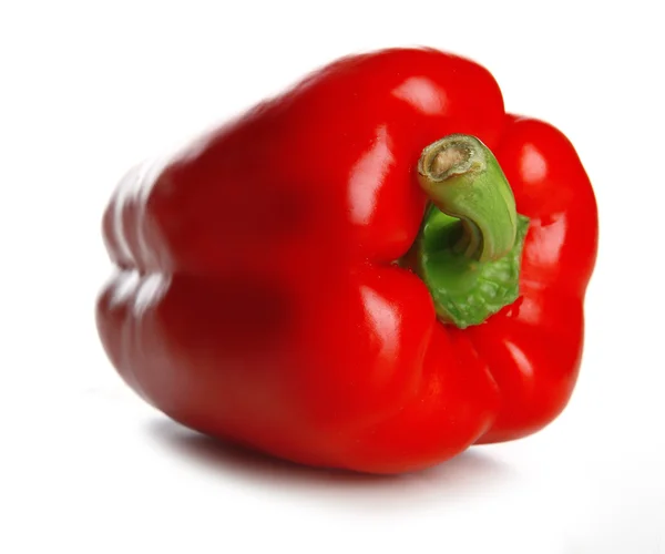 Rode peper geïsoleerd op wit — Stockfoto