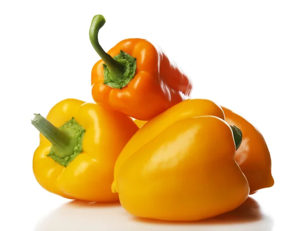 Group of yellow peppers — Stock Photo, Image