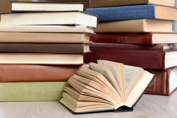 Heap of old books close up — Stock Photo, Image