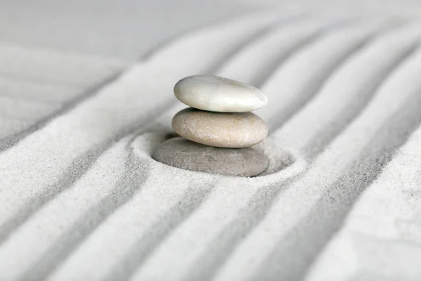 Zen-tuin met stenen — Stockfoto